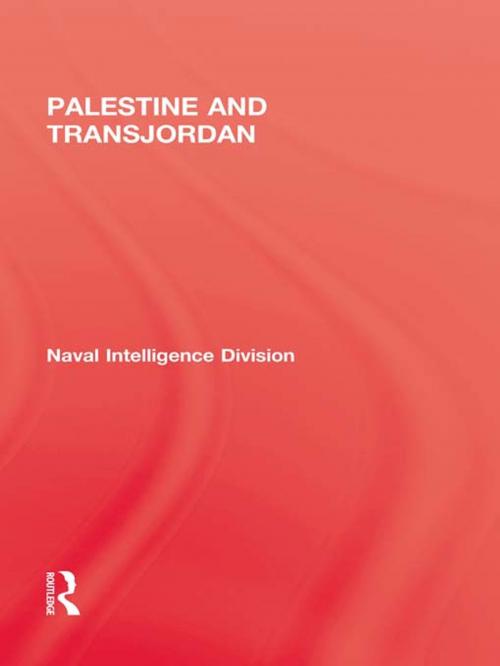 Cover of the book Palestine & Transjordan by Naval, Taylor and Francis