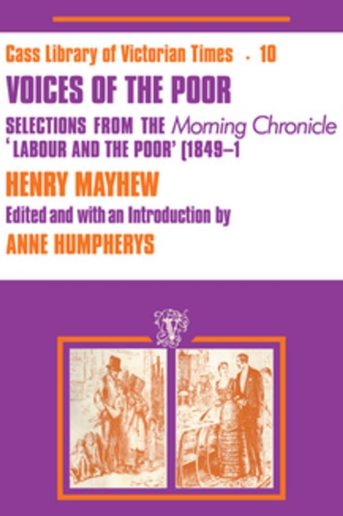 Cover of the book Voices of the Poor by Henry Mayhew, Taylor and Francis