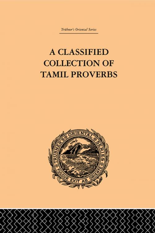 Cover of the book A Classical Collection of Tamil Proverbs by Herman Jensen, Taylor and Francis
