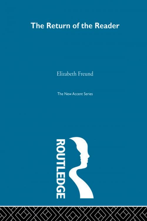 Cover of the book Return Of Reader by Elizabeth Freund, Taylor and Francis