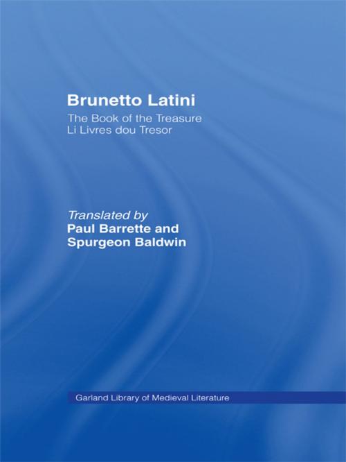 Cover of the book Brunetto Latini by Brunetto Latini, Taylor and Francis