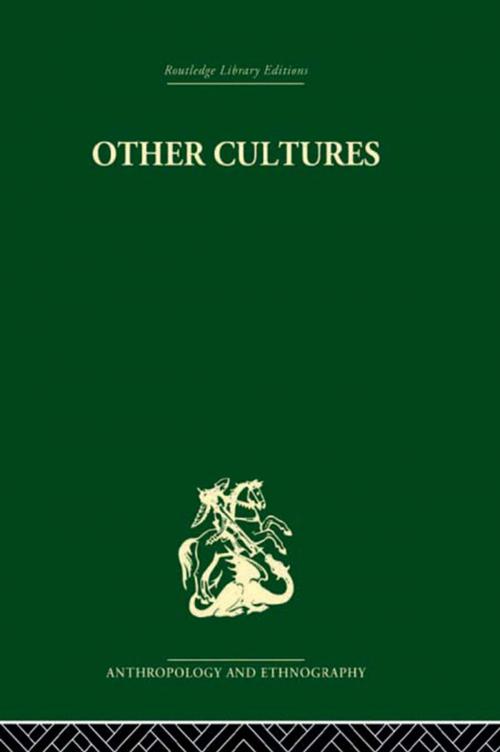 Cover of the book Other Cultures by John Beattie, Taylor and Francis