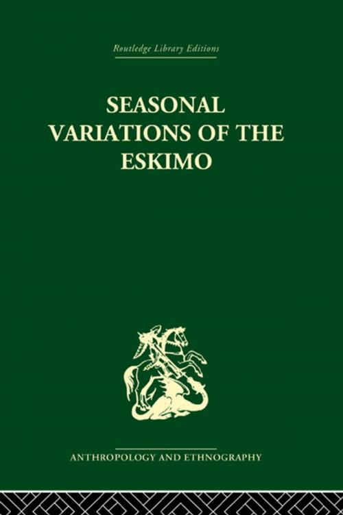 Cover of the book Seasonal Variations of the Eskimo by Marcel Mauss, Taylor and Francis