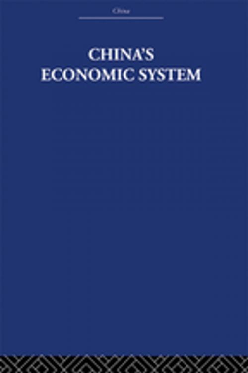 Cover of the book China's Economic System by Audrey Donnithorne, Taylor and Francis