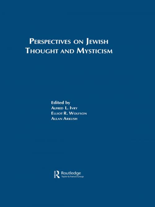 Cover of the book Perspectives on Jewish Though by Ivry, Taylor and Francis