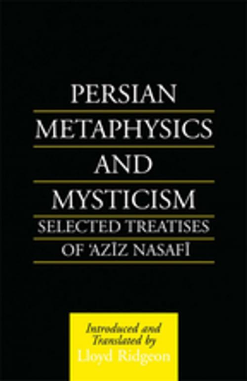 Cover of the book Persian Metaphysics and Mysticism by Lloyd Ridgeon, Taylor and Francis