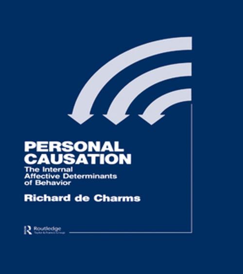 Cover of the book Personal Causation by R. de Charms, Taylor and Francis