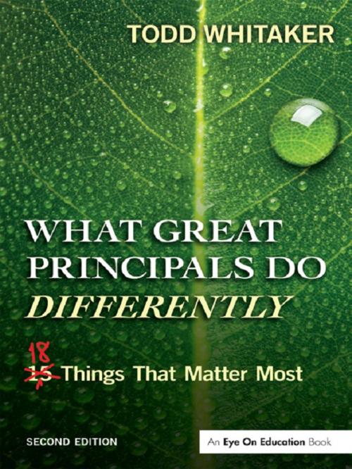 Cover of the book What Great Principals Do Differently by Todd Whitaker, Taylor and Francis