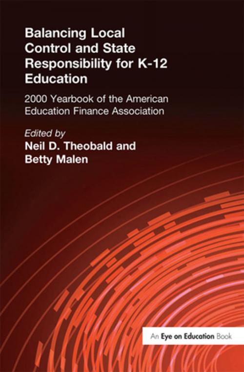 Cover of the book Balancing Local Control and State Responsibility for K-12 Education by , Taylor and Francis