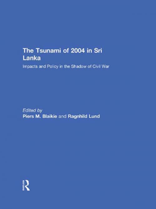 Cover of the book The Tsunami of 2004 in Sri Lanka by , Taylor and Francis