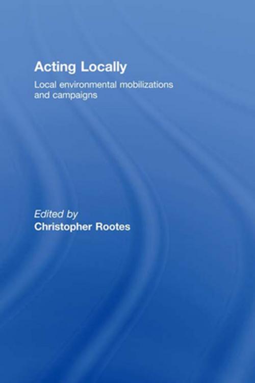 Cover of the book Acting Locally by , Taylor and Francis