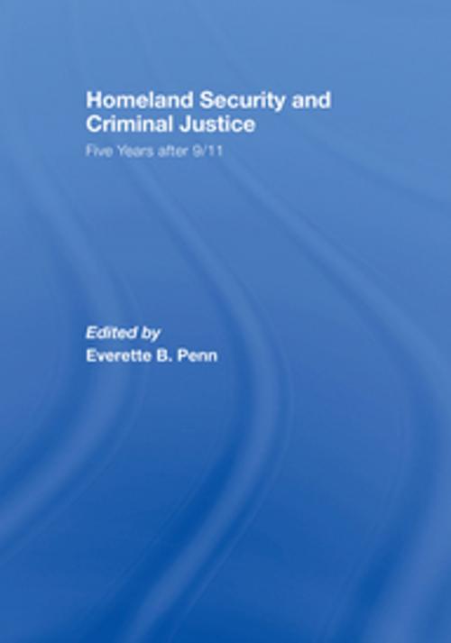 Cover of the book Homeland Security and Criminal Justice by , Taylor and Francis