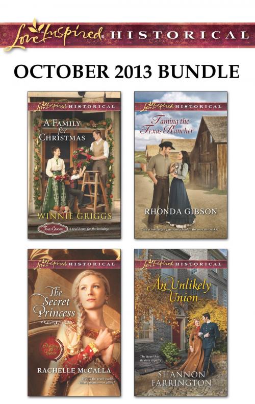 Cover of the book Love Inspired Historical October 2013 Bundle by Winnie Griggs, Rachelle McCalla, Rhonda Gibson, Shannon Farrington, Harlequin