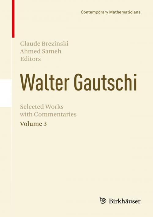 Cover of the book Walter Gautschi, Volume 3 by , Springer New York