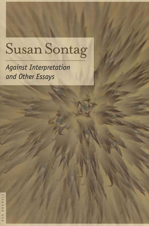 Cover of the book Against Interpretation by Susan Sontag, Farrar, Straus and Giroux