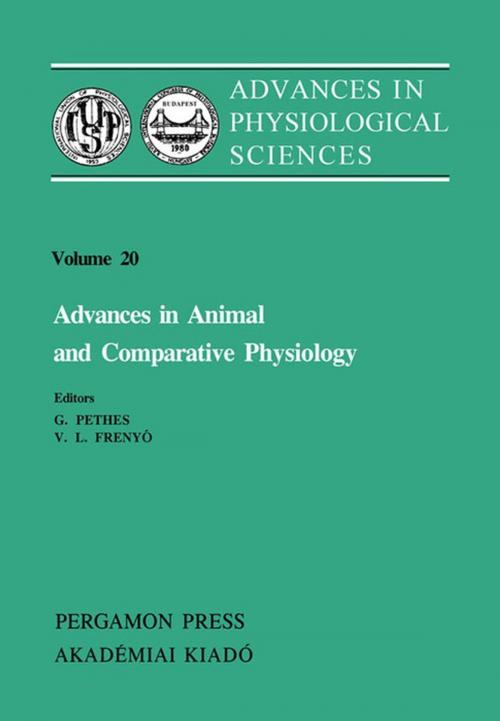 Cover of the book Advances in Animal and Comparative Physiology by , Elsevier Science