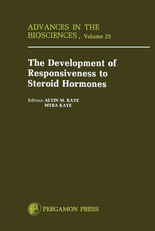 Cover of the book Development of Responsiveness to Steroid Hormones by , Elsevier Science