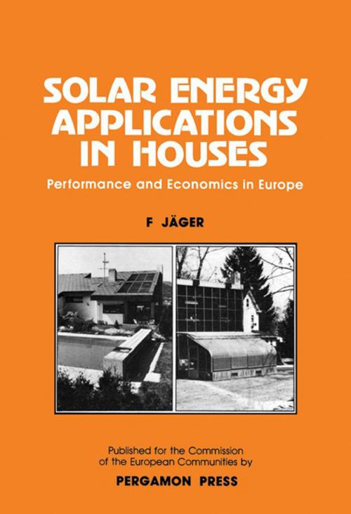 Cover of the book Solar Energy Applications in Houses by F Jäger, Elsevier Science