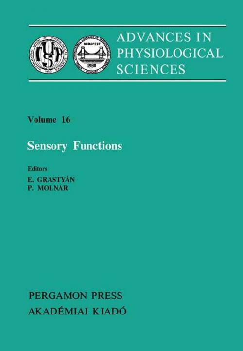 Cover of the book Sensory Functions by , Elsevier Science