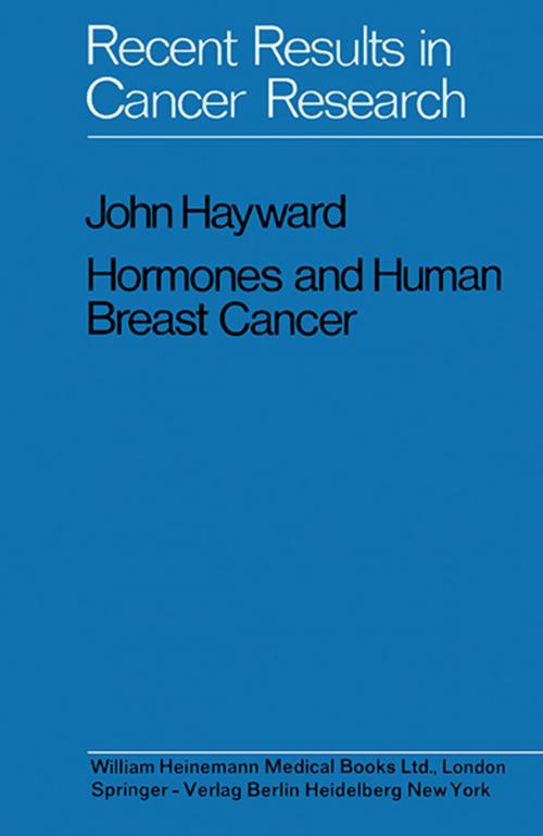 Cover of the book Hormones and Human Breast Cancer by John Hayward, Elsevier Science