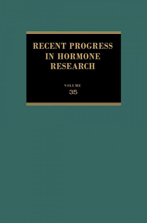 Cover of the book Recent Progress in Hormone Research by , Elsevier Science