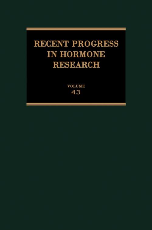 Cover of the book Recent Progress in Hormone Research by , Elsevier Science