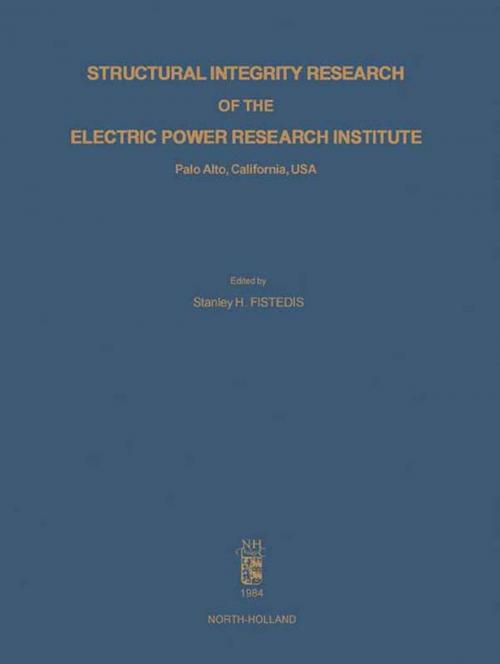 Cover of the book Structural Integrity Research of the Electric Power Research Institute by , Elsevier Science