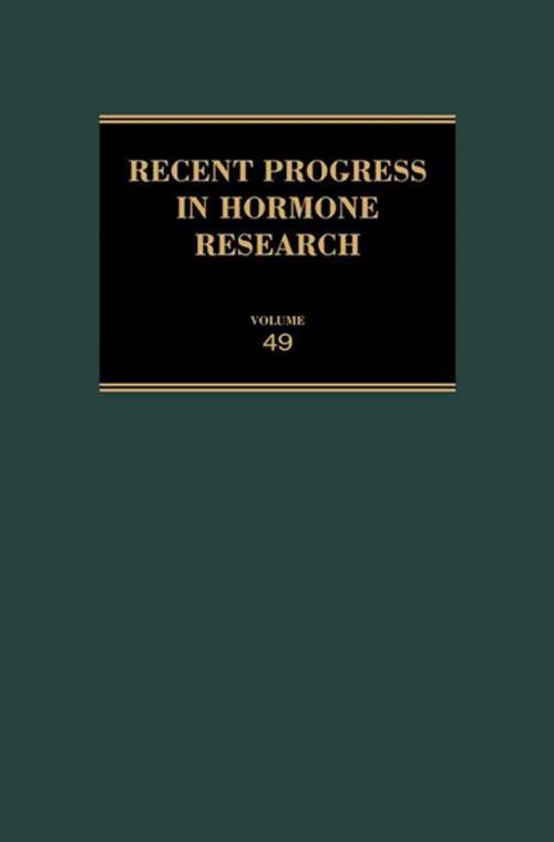 Cover of the book Recent Progress in Hormone Research - Volume 49 by , Elsevier Science