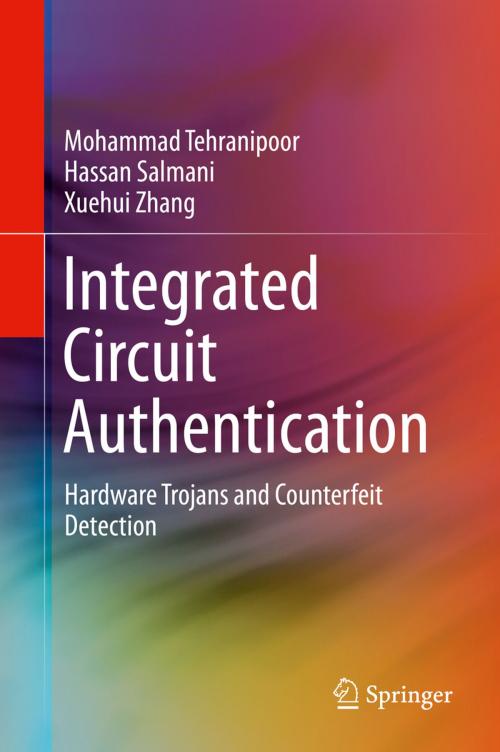 Cover of the book Integrated Circuit Authentication by Xuehui Zhang, Hassan Salmani, Mohammad Tehranipoor, Springer International Publishing