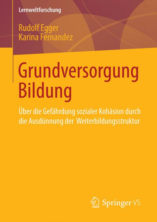 Cover of the book Grundversorgung Bildung by Rudolf Egger, Karina Fernandez, Springer Fachmedien Wiesbaden