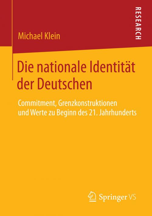 Cover of the book Die nationale Identität der Deutschen by Michael Klein, Springer Fachmedien Wiesbaden