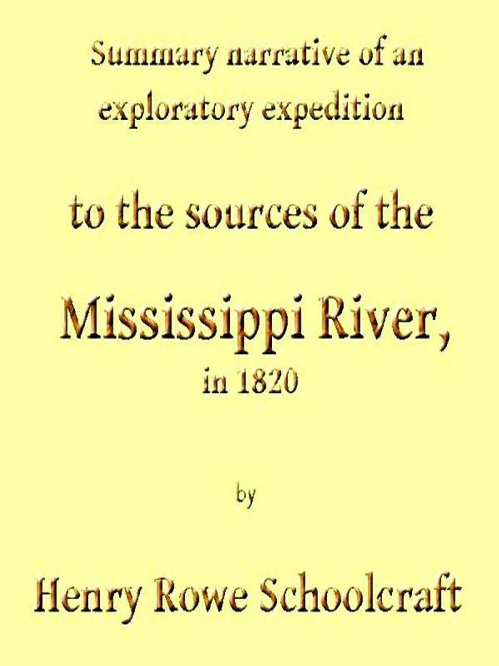 Big bigCover of Discovery of the Sources of the Mississippi River
