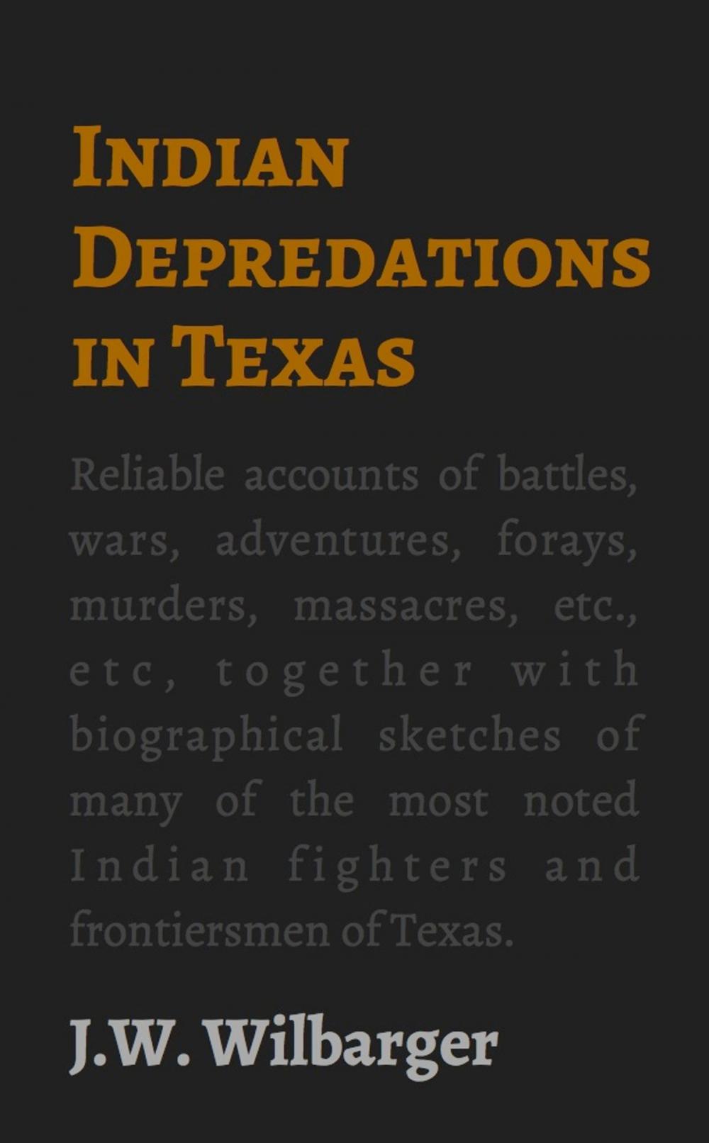Big bigCover of Indian Depredations in Texas