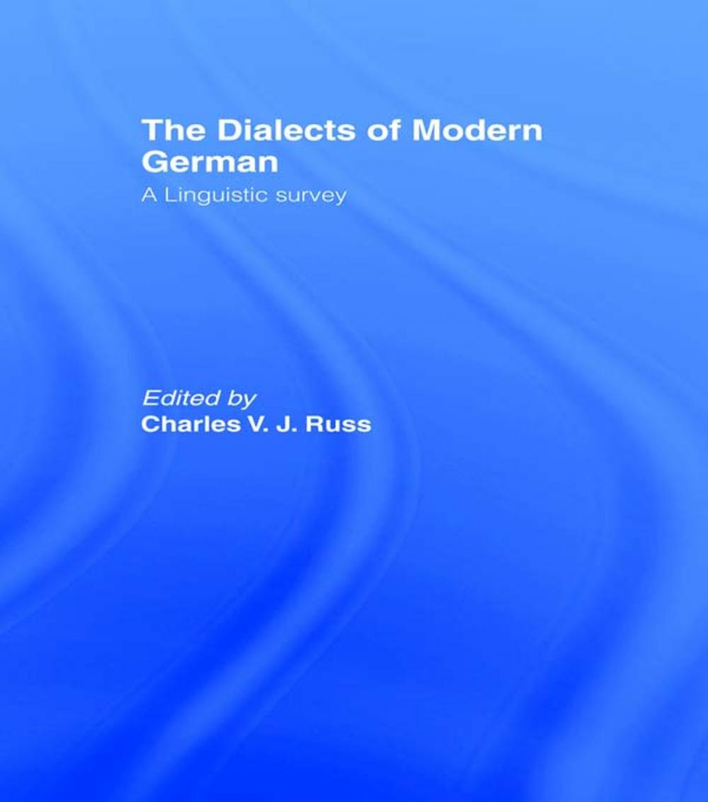 Big bigCover of The Dialects of Modern German