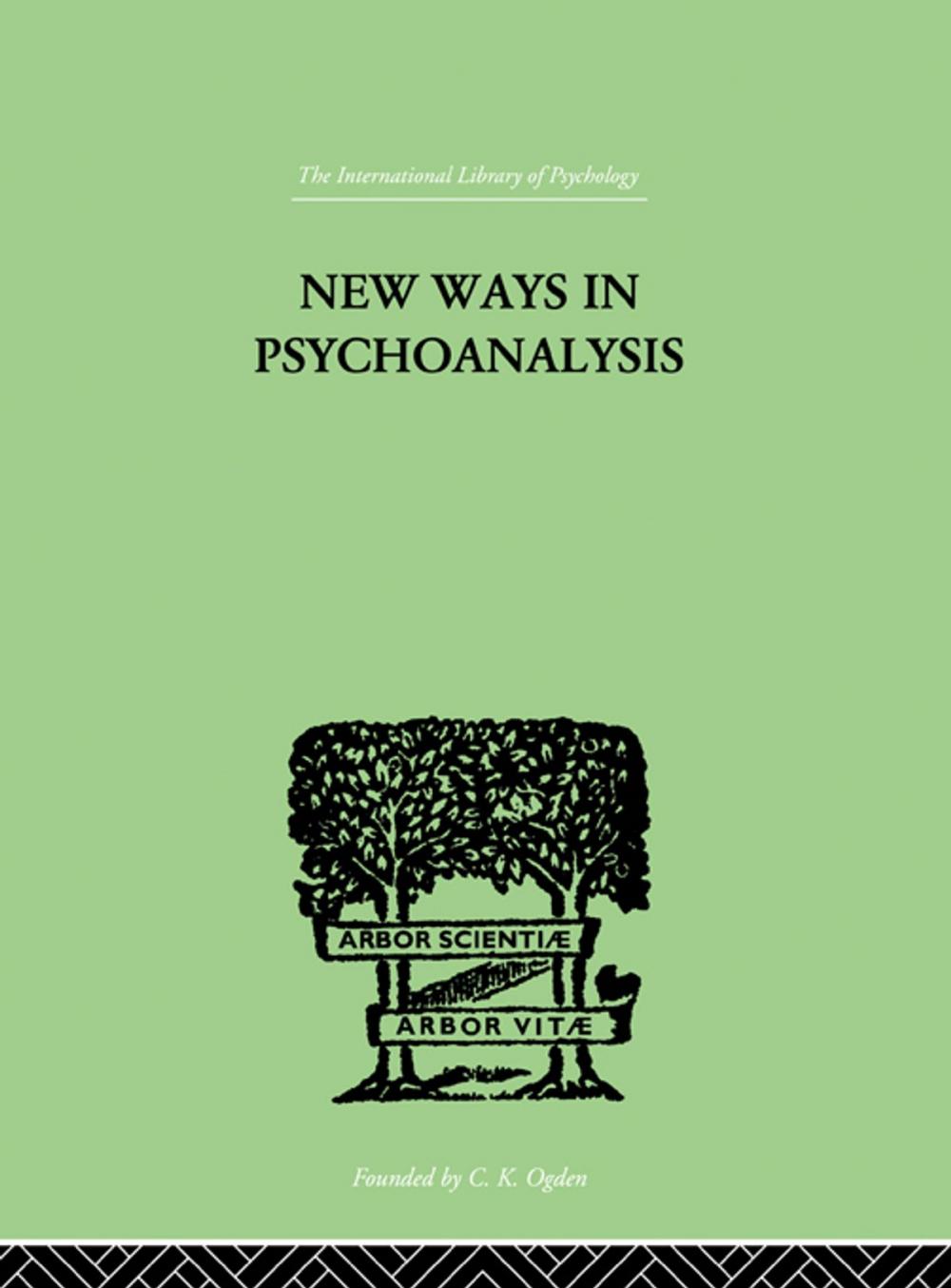 Big bigCover of New Ways in Psychoanalysis