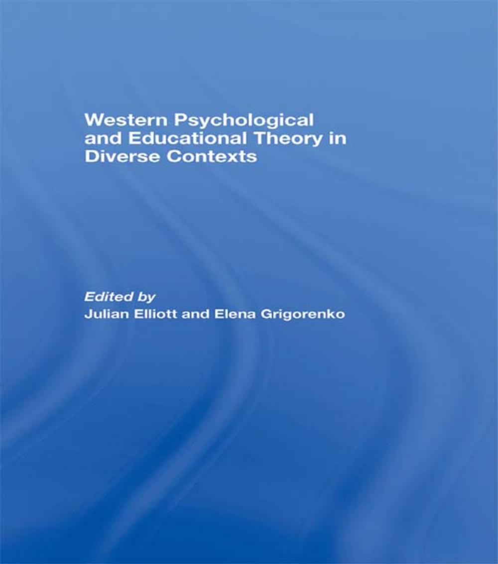 Big bigCover of Western Psychological and Educational Theory in Diverse Contexts