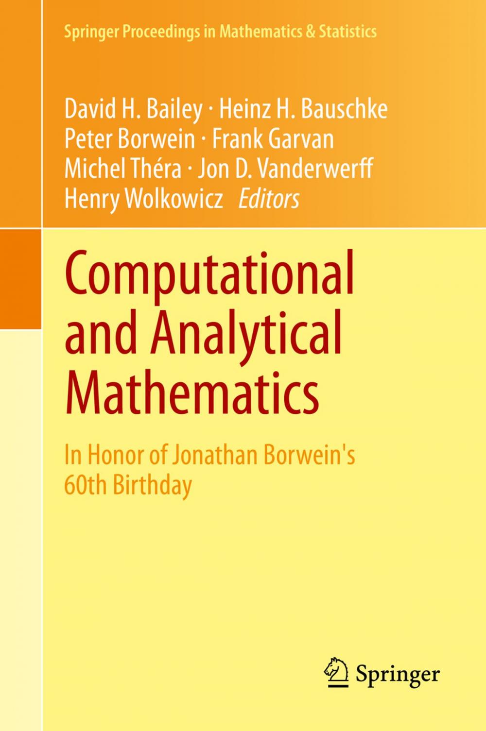 Big bigCover of Computational and Analytical Mathematics