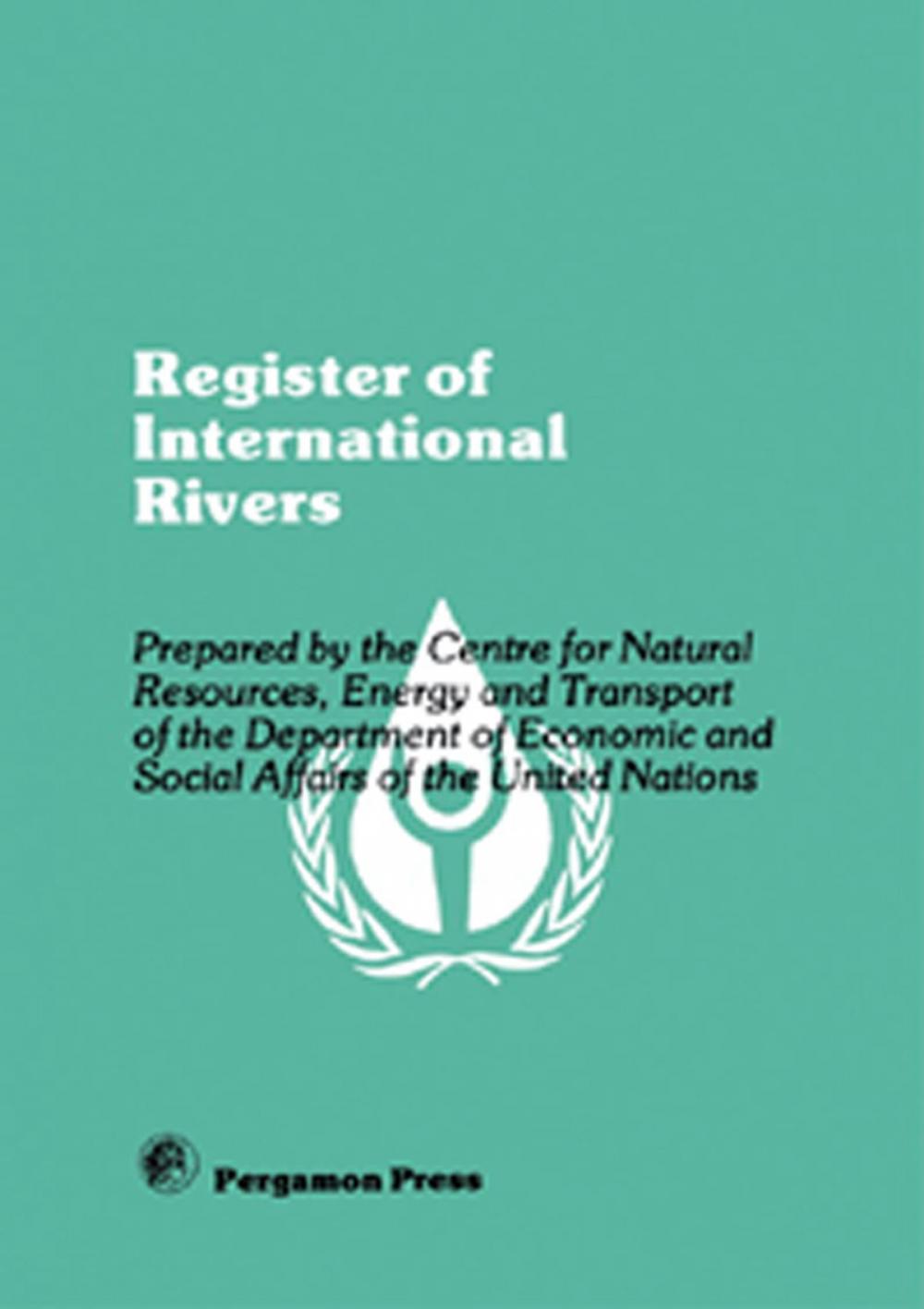 Big bigCover of Register of International Rivers