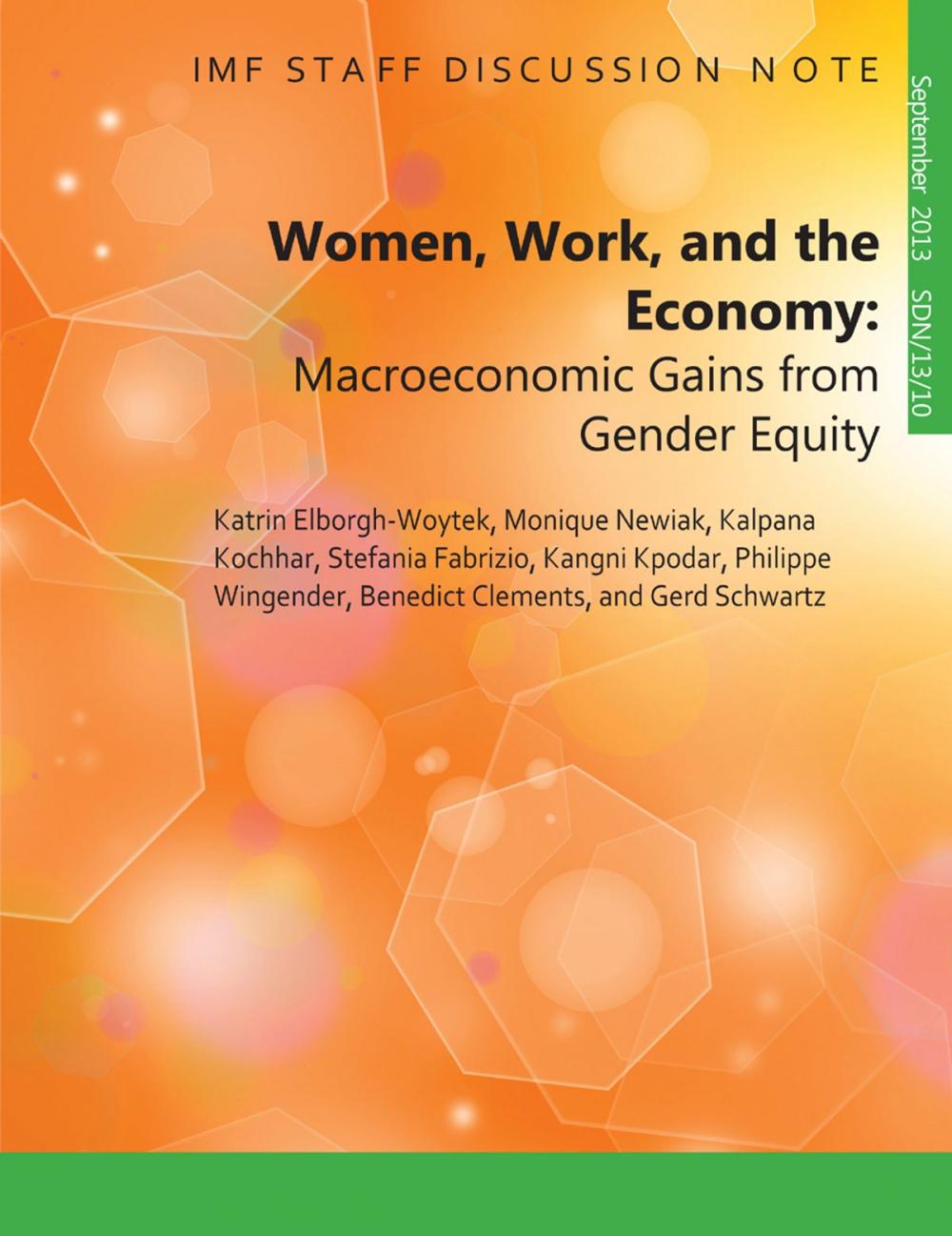 Big bigCover of Women, Work, and the Economy: Macroeconomic Gains from Gender Equity