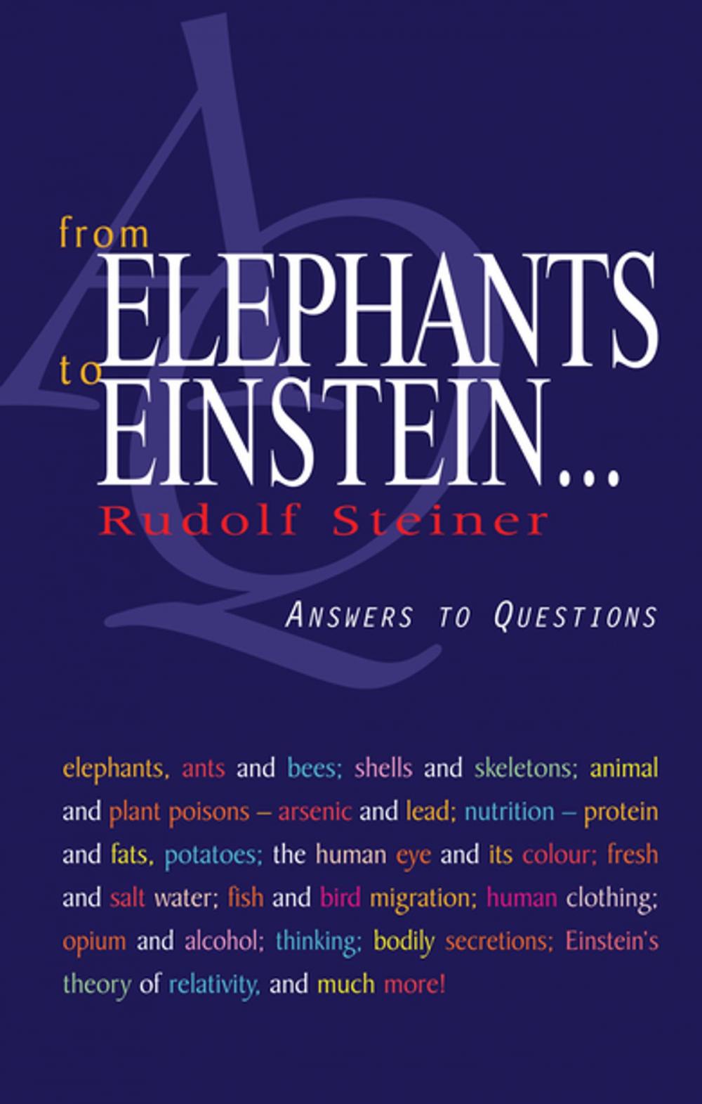 Big bigCover of From Elephants to Einstein
