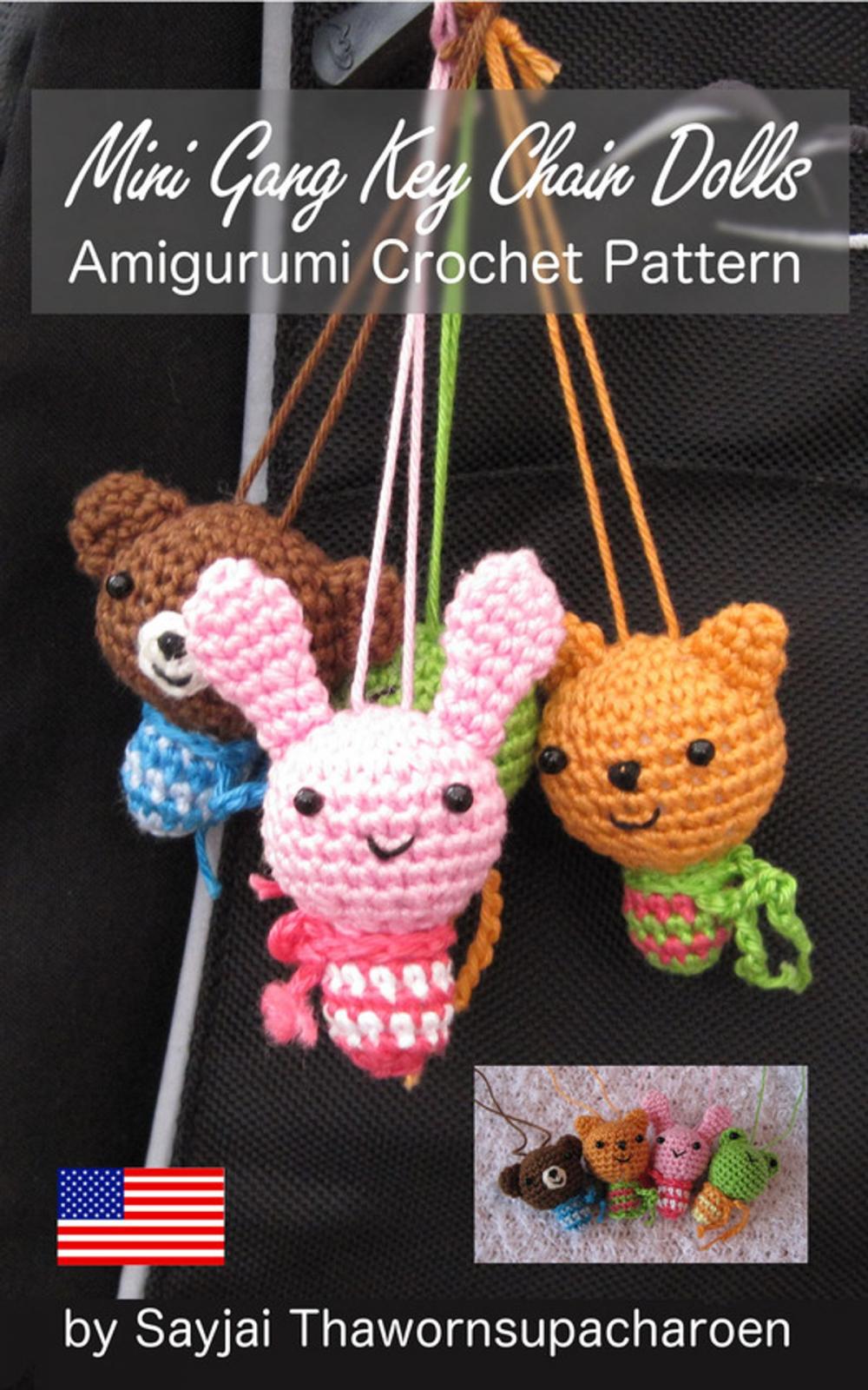 Big bigCover of Mini Gang Key Chain Dolls Amigurumi Crochet Pattern