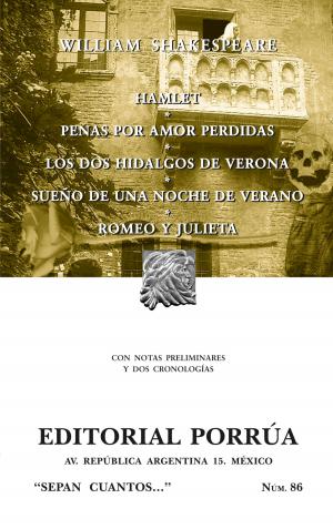 Cover of the book Hamlet - Penas por amor perdidas - Los dos hidalgos de Verona - Sueño de una noche de verano - Romeo y Julieta by Jorge David Aljovín Navarro