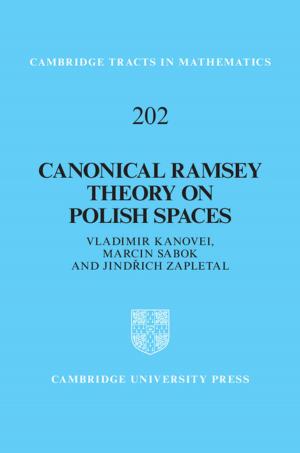 Book cover of Canonical Ramsey Theory on Polish Spaces