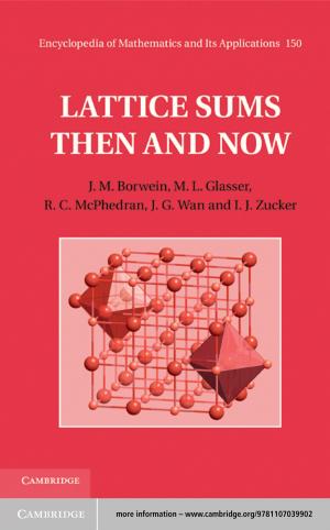 Book cover of Lattice Sums Then and Now