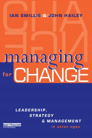 Cover of the book Managing for Change by Judith Randel, Tony German, Deborah Ewing