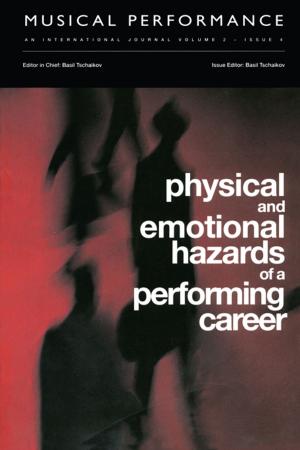 Cover of the book Physical and Emotional Hazards of a Performing Career by Manuel Perez-Garcia