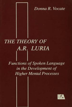 Cover of the book The theory of A.r. Luria by Richard Hyde