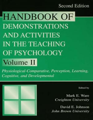 Cover of the book Handbook of Demonstrations and Activities in the Teaching of Psychology by David Allan