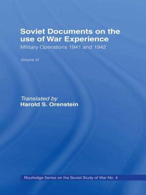 Cover of the book Soviet Documents on the Use of War Experience by Kongdan Oh, Ralph C. Hassig
