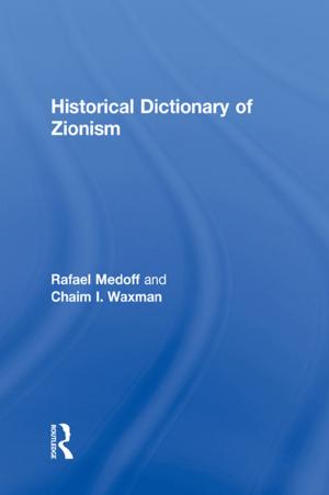 Cover of the book Historical Dictionary of Zionism by Staffan Andersson, Frank Anechiarico